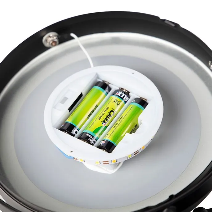 Design Badezimmerspiegel schwarz inkl. LED verstellbar IP44 - Vicino