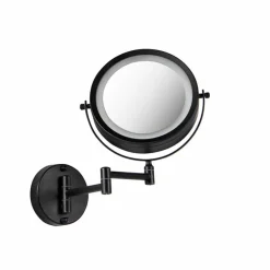 Design Badezimmerspiegel schwarz inkl. LED verstellbar IP44 - Vicino