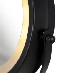 Design Badezimmerspiegel schwarz inkl. LED verstellbar IP44 - Vicino