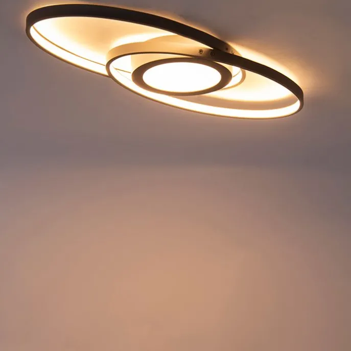 Design Deckenleuchte Anthrazit inkl. LED 3-stufig dimmbar - Axy