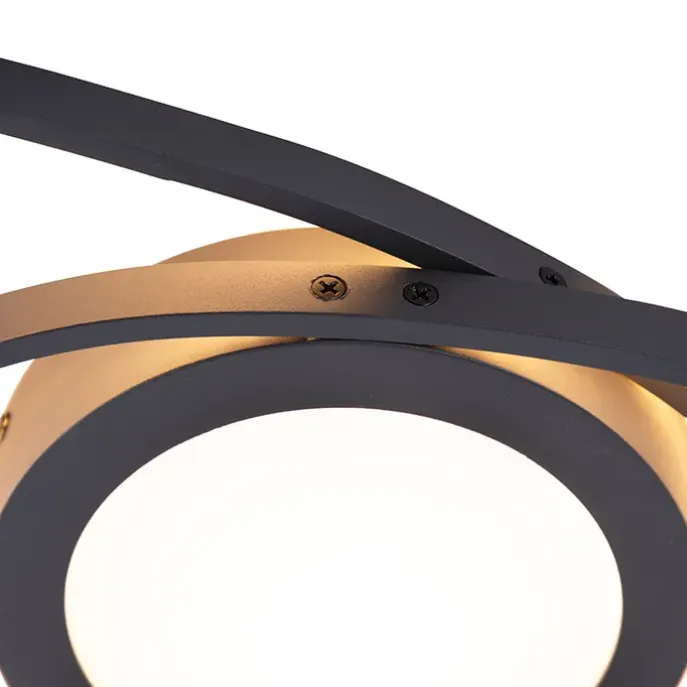 Design Deckenleuchte Anthrazit inkl. LED 3-stufig dimmbar - Axy