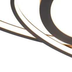 Design Deckenleuchte Anthrazit inkl. LED 3-stufig dimmbar - Axy