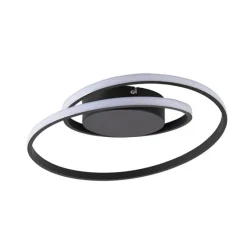 Design Deckenleuchte schwarz inkl. LED 3-stufig dimmbar - Krula