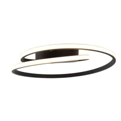 Design Deckenleuchte schwarz inkl. LED 3-stufig dimmbar - Krula