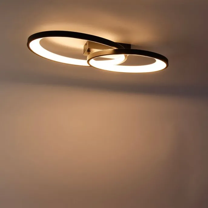 Design Deckenleuchte schwarz inkl. LED - Alexandra