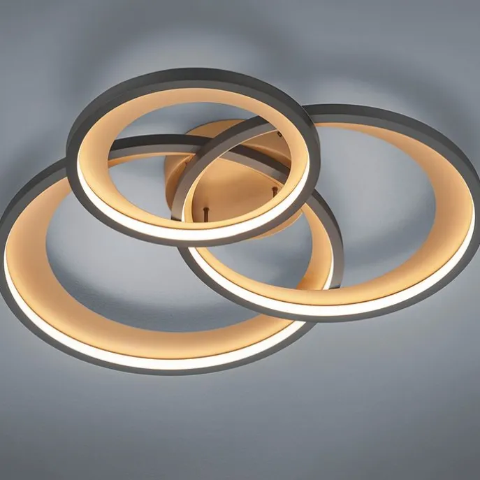 Design Deckenleuchte schwarz inkl. LED 3-stufig dimmbar - Joran