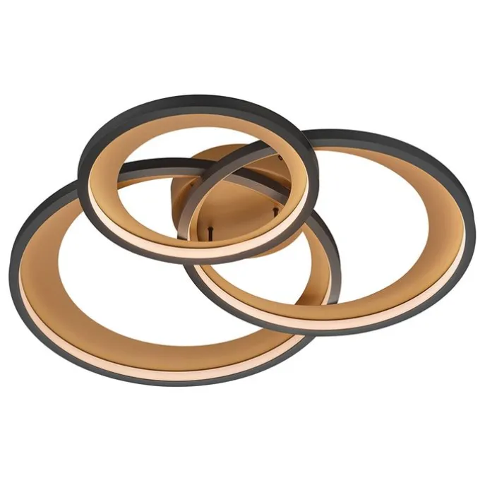 Design Deckenleuchte schwarz inkl. LED 3-stufig dimmbar - Joran