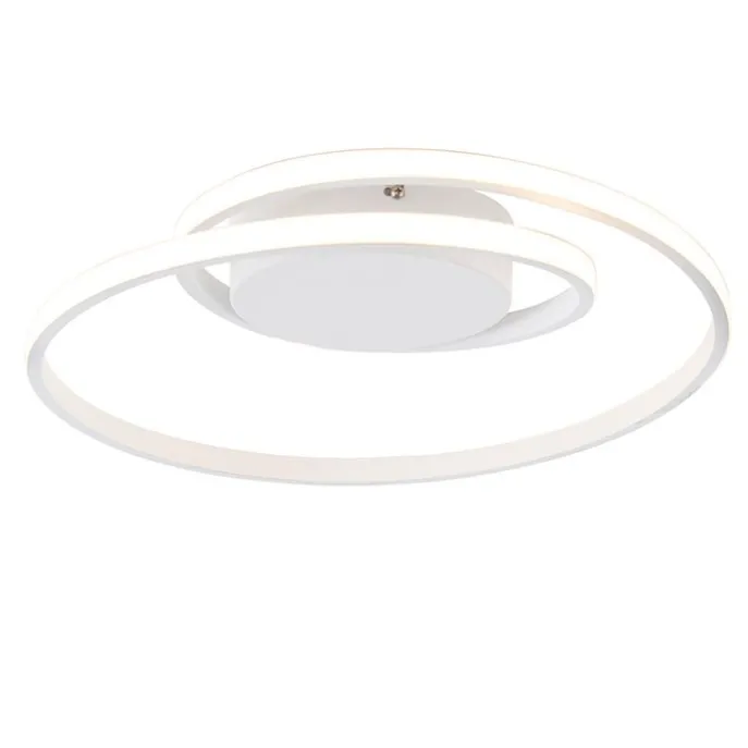 Design Deckenleuchte weiß inkl. LED 3-stufig dimmbar - Krula