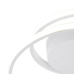 Design Deckenleuchte weiß inkl. LED 3-stufig dimmbar - Krula