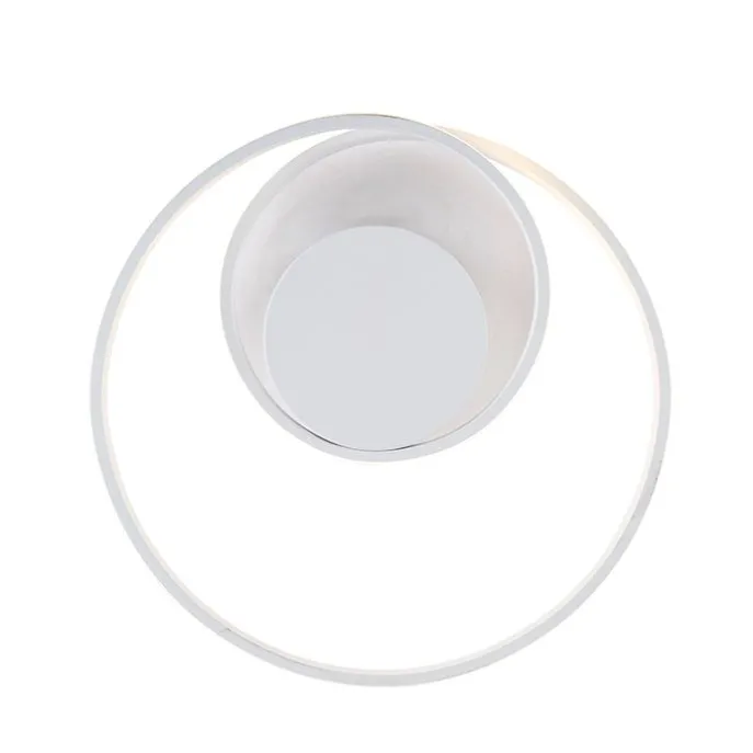 Design Deckenleuchte weiß inkl. LED 3-stufig dimmbar - Krula