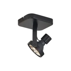 Design Deckenstrahler schwarz GU10 70mm dreh- und schwenkbar - Vo