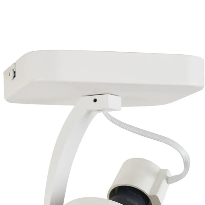 Design Deckenstrahler Weiß GU10 70mm dreh- und schwenkbar - Vo