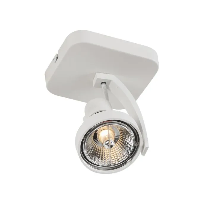 Design Deckenstrahler Weiß GU10 70mm dreh- und schwenkbar - Vo