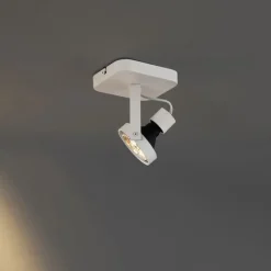 Design Deckenstrahler Weiß GU10 70mm dreh- und schwenkbar - Vo