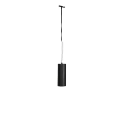 Design hanglamp zwart incl. rail adapter 1-fase - Slimline Tubo