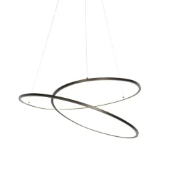 Design Hängelampe Bronze 72 cm inkl. LED 3-stufig dimmbar - Rowan