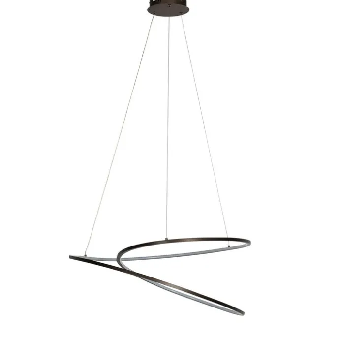 Design Hängelampe Bronze 72 cm inkl. LED 3-stufig dimmbar - Rowan