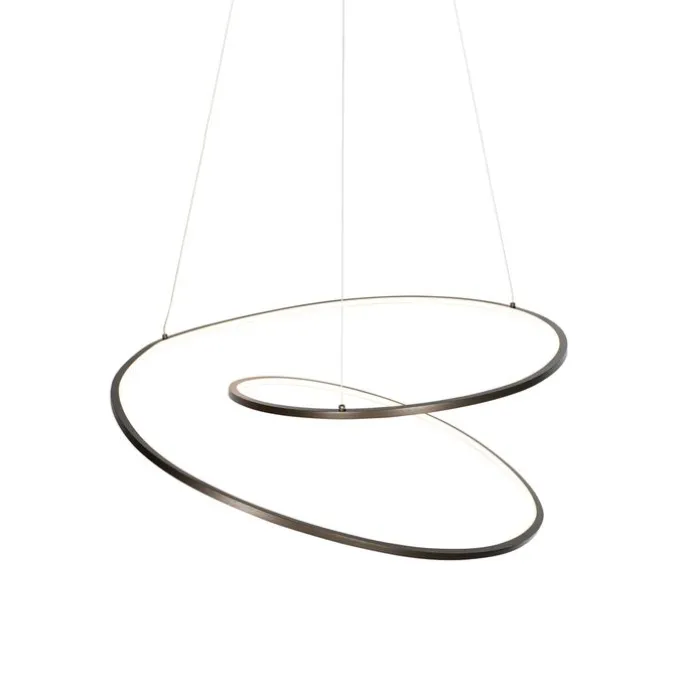 Design Hängelampe Bronze 72 cm inkl. LED 3-stufig dimmbar - Rowan