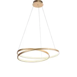 Design Hängelampe Gold 72 cm inkl. LED dimmbar - Rowan