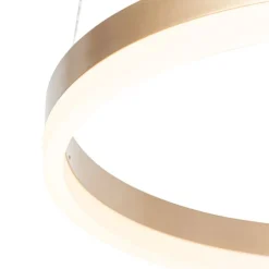 Design Hängelampe gold 40 cm inkl. LED 3 Stufen dimmbar - Anello