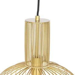Design Hängelampe gold - Wire Bake