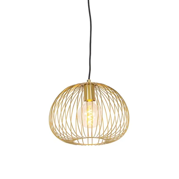 Design Hängelampe Gold - Wire Dough