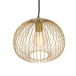 Design Hängelampe Gold - Wire Dough