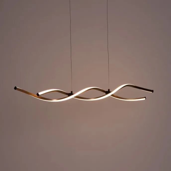 Design Hängelampe Gold inkl. LED dimmbar - Zina
