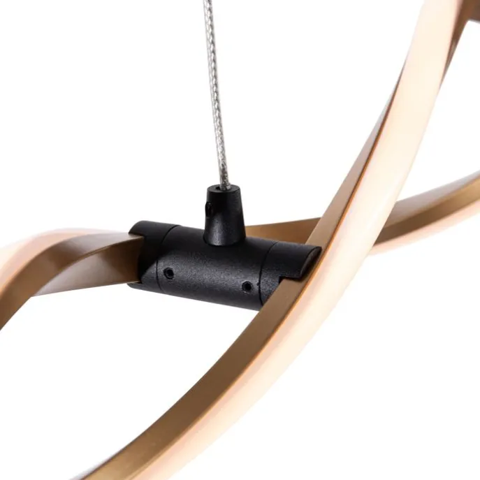 Design Hängelampe Gold inkl. LED dimmbar - Zina