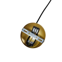 Design Hängelampe Gold mit schwarz 50 cm - Tess