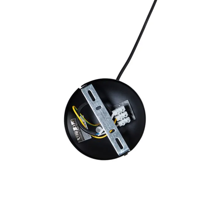 Design Hängelampe Gold mit schwarz 50 cm - Marnie