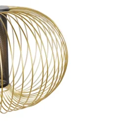 Design Hängelampe Gold mit schwarz 50 cm - Marnie