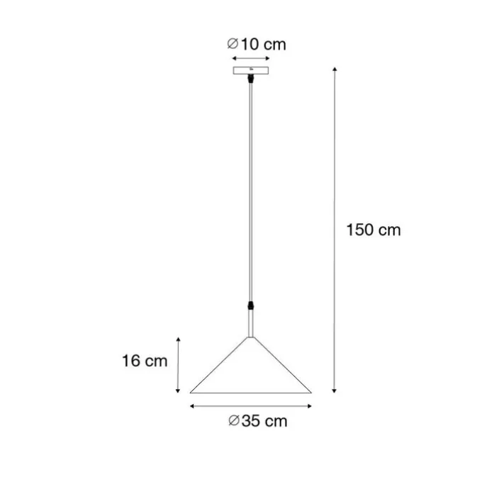 Design Hängelampe Rosa Dreieck - Triangolo