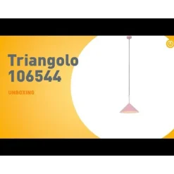 Design Hängelampe Rosa Dreieck - Triangolo