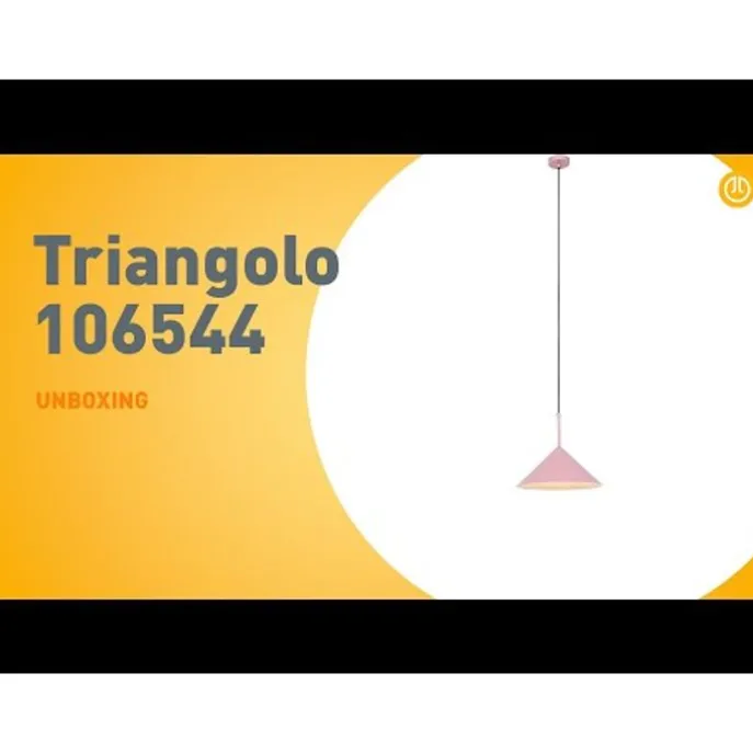 Design Hängelampe Rosa Dreieck - Triangolo