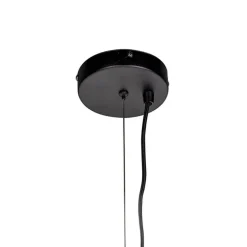 Design Hängelampe rund schwarz 70 cm - Wire Dos