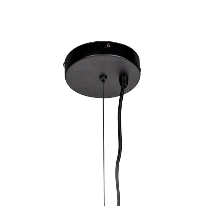 Design Hängelampe rund schwarz 70 cm - Wire Dos
