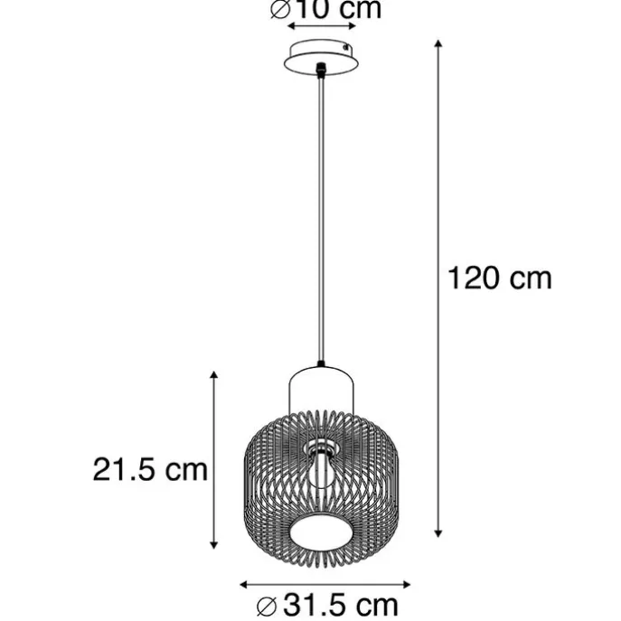 Design Hängelampe schwarz - Baya