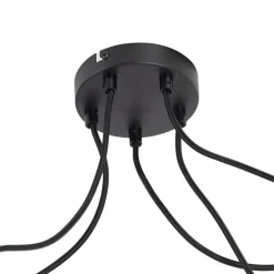 Design Hängelampe schwarz 5-flammig - Cavalux