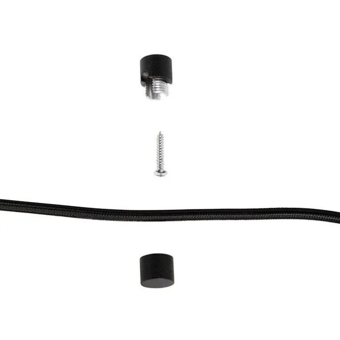 Design Hängelampe schwarz mit Rauchglas 3-Licht 226 cm - Qara