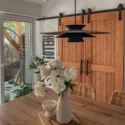 Design Hängelampe schwarz inkl. LED 3-stufig dimmbar - Pauline