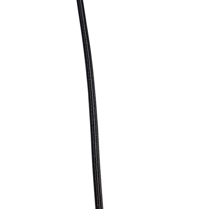 Design Hängelampe schwarz mit Rauchglas 3-Licht - Kuppel