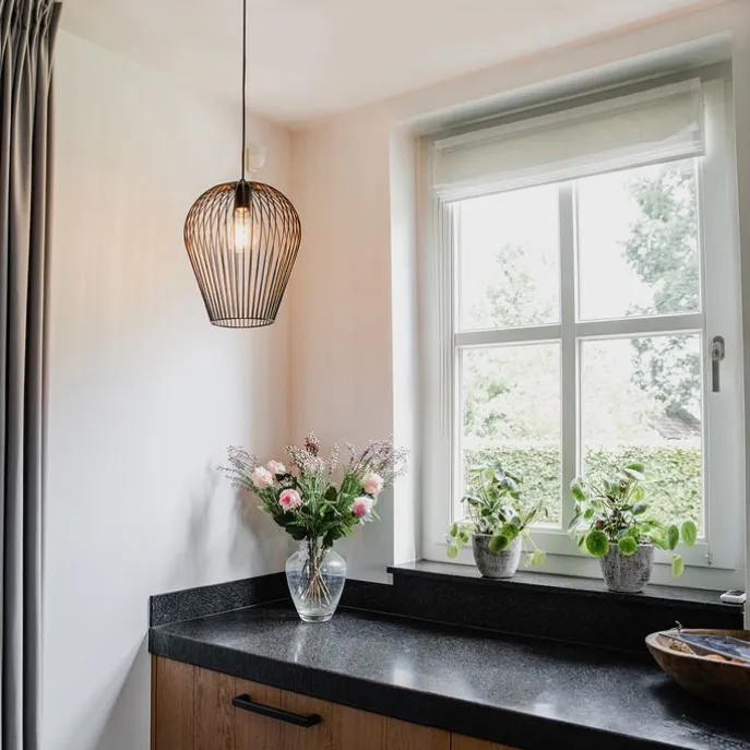 Design Hängelampe schwarz - Wire Ario