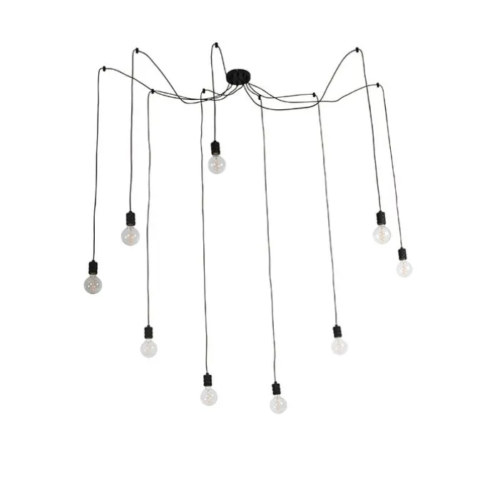 Design Hängelampe schwarz 9 flammig - Cavalux