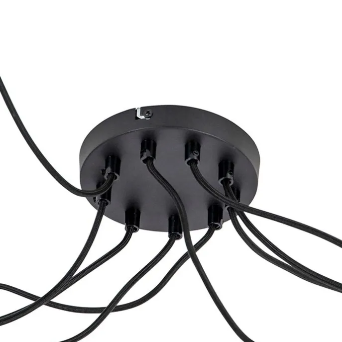 Design Hängelampe schwarz 9 flammig - Cavalux