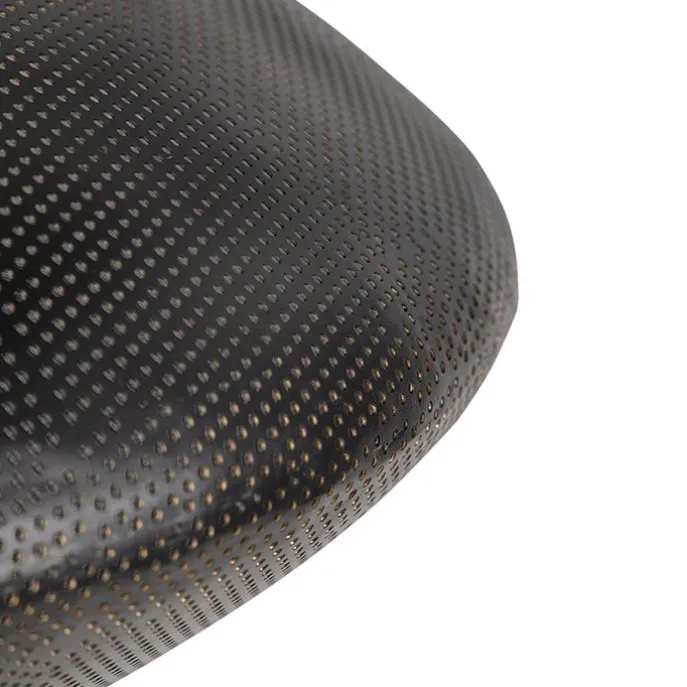 Design Hängelampe schwarz mit Gold 60 cm - Radiance