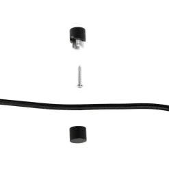 Design Hängelampe schwarz mit Braunglas 3-Licht 226 cm - Qara