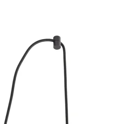 Design Hängelampe schwarz mit Braunglas 3-Licht 226 cm - Qara