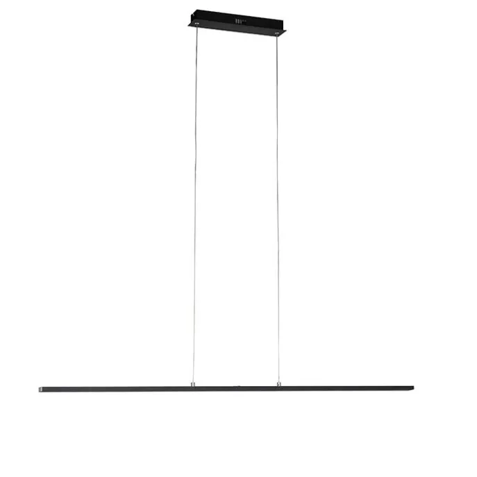 Design Hängelampe schwarz inkl. LED mit Touchdimmer - Platin