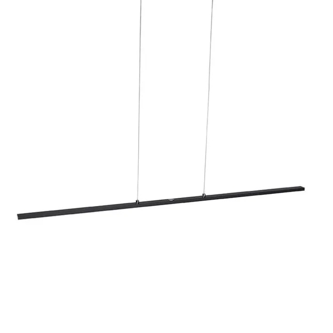 Design Hängelampe schwarz inkl. LED mit Touchdimmer - Platin